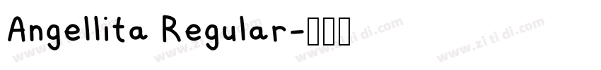 Angellita Regular字体转换